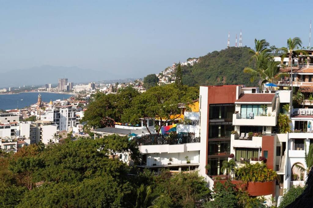 Amapas Oasis With Panoramic Views, Walk To Beach Puerto Vallarta Exterior foto